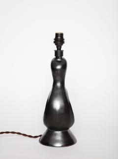 Gil Angoloni Gil Angoloni Zoomorphic Ceramic Lamp Parchment Shade France c 1950 signed - 3449242
