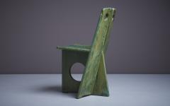 Gilbert Marklund Gilbert Marklund Side Chair in Green Pine Wood for Urusnickarn 1970s Sweden - 3250201