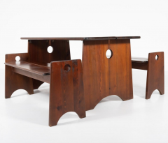 Gilbert Marklund Mid Century Modern Dining Set by Gilbert Marklund for Furusnickarn AB 1960s - 3701891