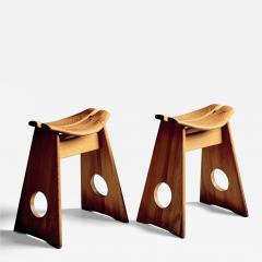 Gilbert Marklund Pair of Stools by Gilbert Marklund for Furusnickarn AB - 4392862