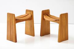 Gilbert Marklund Two Swedish Pine Stools by Gilbert Marklund Ca 1970s - 2582233