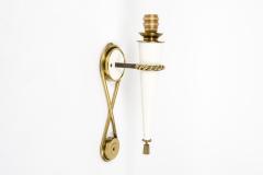 Gilbert Poillerat 1940s metal sconces attributed to Gilbert Poillerat - 3035436
