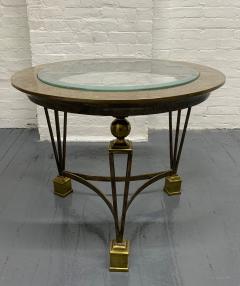 Gilbert Poillerat Brass and Tesselated Stone Side Table in the Manner of Gilbert Poillerat - 1411984