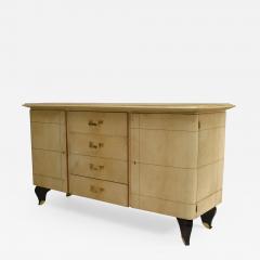 Gilbert Poillerat French 1940 Parchment Sideboard - 470479