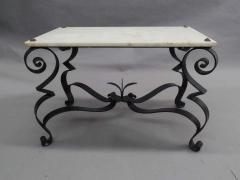 Gilbert Poillerat French Handwrought Iron Cocktail Side Table Style of Gilbert Poillerat 1940 - 1770224