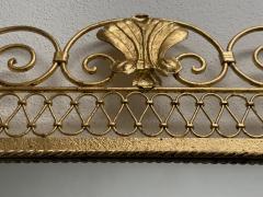 Gilbert Poillerat French Mid Century Hand Gilt Wrought Iron Mirror Gilbert Poillerat 1945 - 4548983