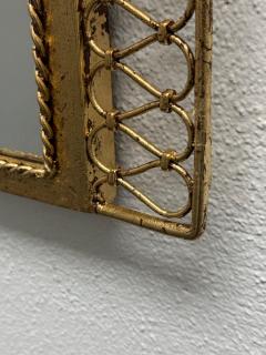 Gilbert Poillerat French Mid Century Hand Gilt Wrought Iron Mirror Gilbert Poillerat 1945 - 4548996