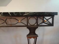 Gilbert Poillerat French Neoclassical Style Wrought Iron Console Table After Gilbert Poillerat - 4010982