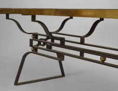 Gilbert Poillerat French Post War Design 1950s Iron Dining Table - 463110