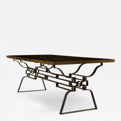 Gilbert Poillerat French Post War Design 1950s Iron Dining Table - 464942