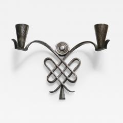 Gilbert Poillerat Gilbert Poillerat THREE forged iron sconces - 3123092