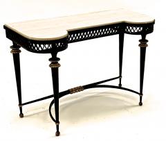 Gilbert Poillerat Gilbert Poillerat superb wrought iron console with gold bronze accent - 1525413