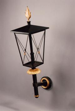 Gilbert Poillerat Important Pair of Wrought Iron Sconces by Poillerat France ca 1950 - 329649