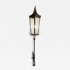 Gilbert Poillerat LARGE ITALIAN GOLD BLACK ARROW LANTERN SCONCE MANNER OF GILBERT POILLERAT - 4491072