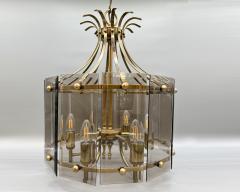 Gilbert Poillerat Lantern with in the mind of Gilbert Poillerat France circa 1970 - 3445451