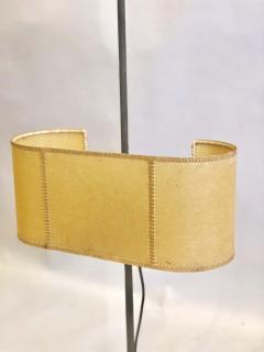 Gilbert Poillerat Midcentury Wrought Iron Parchment Table Lamps Attributed to Gilbert Poillerat - 1736462