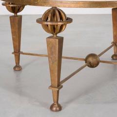 Gilbert Poillerat PAIR OF GILT IRON LOW TABLES ATTRIBUTED TO GILBERT POILLERAT - 3434951