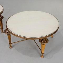 Gilbert Poillerat PAIR OF GILT IRON LOW TABLES ATTRIBUTED TO GILBERT POILLERAT - 3434953