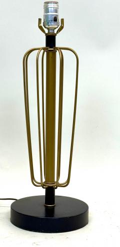 Gilbert Poillerat Pair French Mid Century Enameled Wire Sphere Table Lamps Gilbert Poillerat 1950 - 4529717