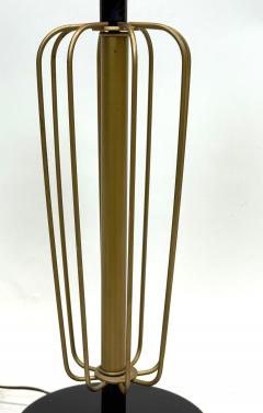 Gilbert Poillerat Pair French Mid Century Enameled Wire Sphere Table Lamps Gilbert Poillerat 1950 - 4529732