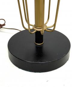 Gilbert Poillerat Pair French Mid Century Enameled Wire Sphere Table Lamps Gilbert Poillerat 1950 - 4529733