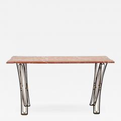 Gilbert Poillerat Rare 1960s Console by Gilbert Poillerat - 856267