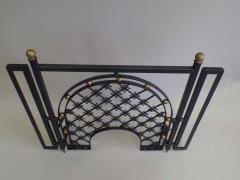Gilbert Poillerat Two French Mid Century Wrought Iron Fire Screens Attributed to Gilbert Poillerat - 1830663