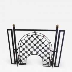 Gilbert Poillerat Two French Mid Century Wrought Iron Fire Screens Attributed to Gilbert Poillerat - 1832981