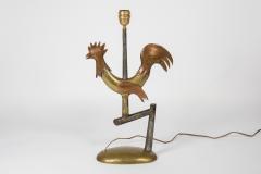 Gilbert Poillerat Wrought Iron BIrd lamp in the style of Gilbert Poillerat - 1231667