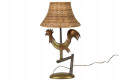 Gilbert Poillerat Wrought Iron BIrd lamp in the style of Gilbert Poillerat - 1231668