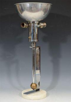 Gilbert Rohde Amazing Rare Art Deco Nickel and Brass Lamp by Gilbert Rohde - 452582