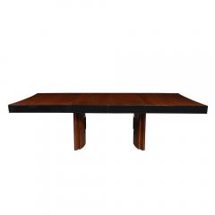 Gilbert Rohde Art Deco Dining Table in Book Matched Walnut and Lacquer Custom by Gilbert Rohde - 3976184