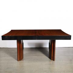 Gilbert Rohde Art Deco Dining Table in Book Matched Walnut and Lacquer Custom by Gilbert Rohde - 3976194