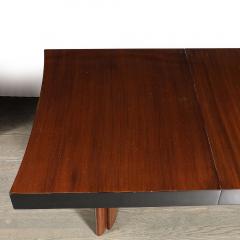 Gilbert Rohde Art Deco Dining Table in Book Matched Walnut and Lacquer Custom by Gilbert Rohde - 3976261