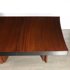 Gilbert Rohde Art Deco Dining Table in Book Matched Walnut and Lacquer Custom by Gilbert Rohde - 3976279
