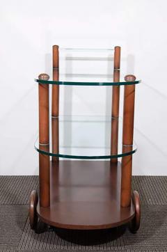 Gilbert Rohde Art Deco Gilbert Rohde Bar Cart All Original Glass and Wood - 452073