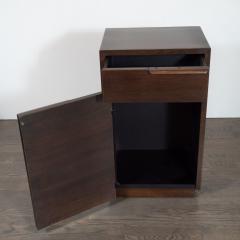 Gilbert Rohde Art Deco Hand Rubbed Burled Walnut Nightstand by Gilbert Rohde for Herman Miller - 1485190