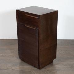 Gilbert Rohde Art Deco Hand Rubbed Burled Walnut Nightstand by Gilbert Rohde for Herman Miller - 1485193