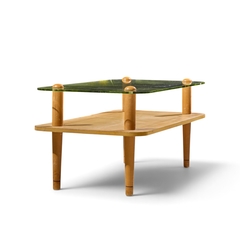 Gilbert Rohde Gilbert Rhode Style Mid Century Walnut and Glass Coffee Table - 4756512