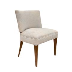 Gilbert Rohde Gilbert Rohde Elegant Set of 8 Newly Upholstered Dining Chairs 1940s - 2969553