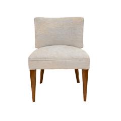 Gilbert Rohde Gilbert Rohde Elegant Set of 8 Newly Upholstered Dining Chairs 1940s - 2969558