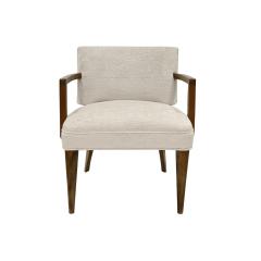 Gilbert Rohde Gilbert Rohde Elegant Set of 8 Newly Upholstered Dining Chairs 1940s - 2969559