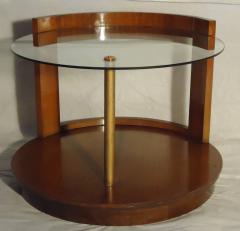 Gilbert Rohde Gilbert Rohde for Herman Miller Art Deco Walnut Cocktail Table circa 1939 - 570636