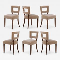 Gilbert Rohde Gilbert Rohde for Herman Miller Paldao Dining Chairs in Mohair Set of 6 - 3360545