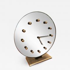 Gilbert Rohde LARGE RARE GREY MIRRORED MODERNIST CLOCK BY GILBERT ROHDE - 2163185