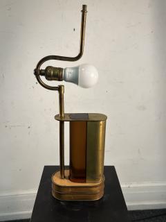 Gilbert Rohde MODERNIST BAKELITE AND BRASS ART DECO LAMP - 3320049