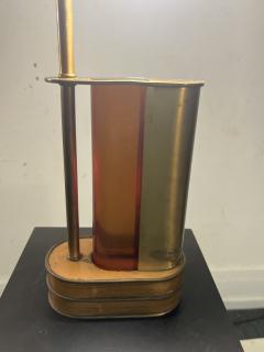 Gilbert Rohde MODERNIST BAKELITE AND BRASS ART DECO LAMP - 3320055