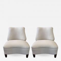 Gilbert Rohde Pair of 1950s Upholstered Lounge Chairs - 456492