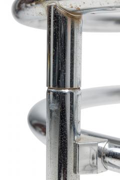 Gilbert Rohde Pair of Chrome 3 Tier Rolling Swivel Side Table Attributed to Gilbert Rohde - 4657039