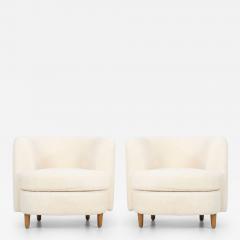 Gilbert Rohde Pair of Gilbert Rohde Attributed Cloud Form Lounge Chairs 1940s - 3871361